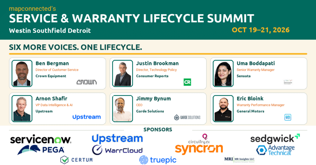 Six new 2026 Service & Warranty Lifecycle Summit speakers