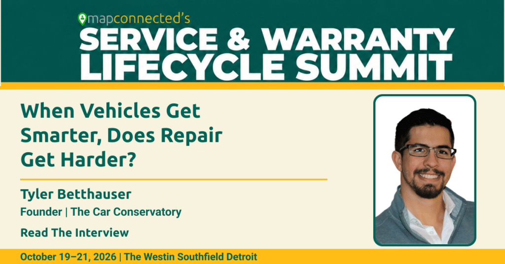 Tyler Betthauser in a MAPconnected feature about vehicle serviceability and the challenges of repairing smarter vehicles.