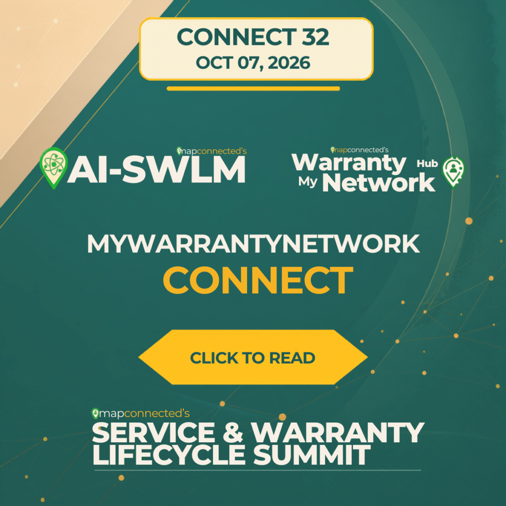 MyWarrantyNetwork CONNECT 32 newsletter cover, October 7, 2026.