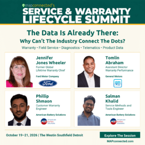 Connected data panel graphic featuring Jennifer Jones Wheeler, Tomlin Abraham, Phillip Shmaon and Salman Khalid.