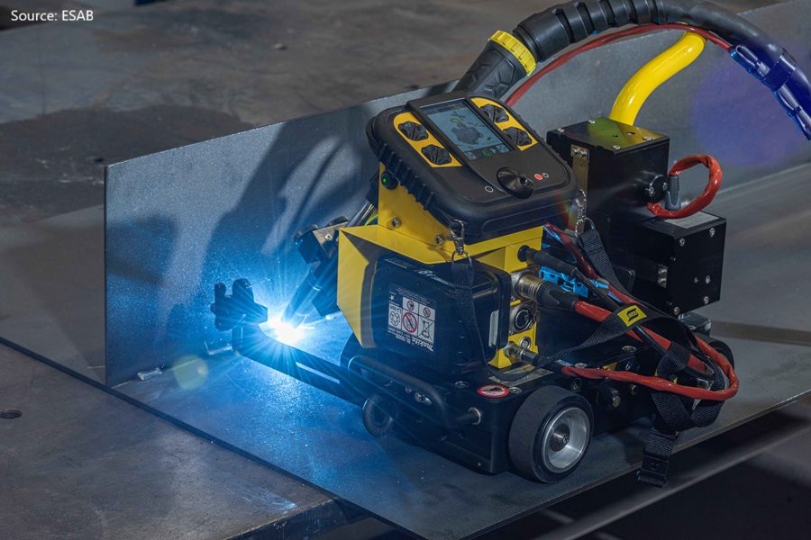 ESAB Tracfinder Welding Tractors, ROBBI Mobile Cobot Welding System
