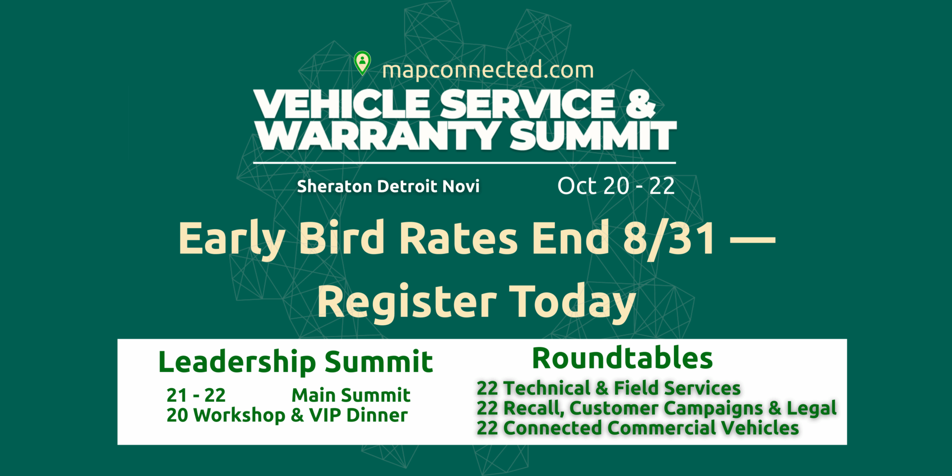 Time Is Running Out – The Countdown Is On As Early Bird Rates Expire This Week