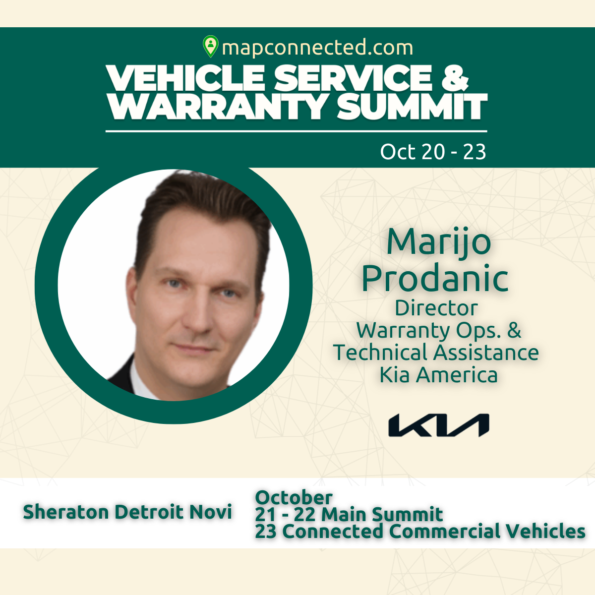 Speaker Spotlight: Marijo Prodanic, Director Warranty Operations & Technical Assistance, Kia America