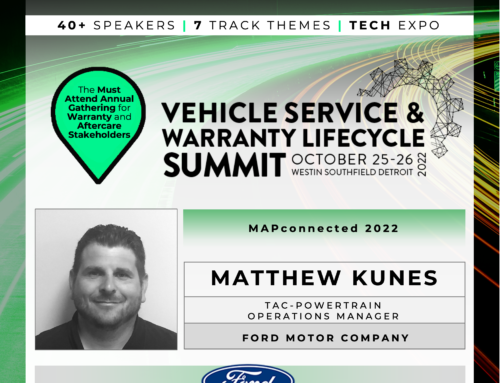 Meet Matthew Kunes, TAC-Powertrain Operations Manager FORD MOTOR COMPANY – there Oct 25-26 in Detroit