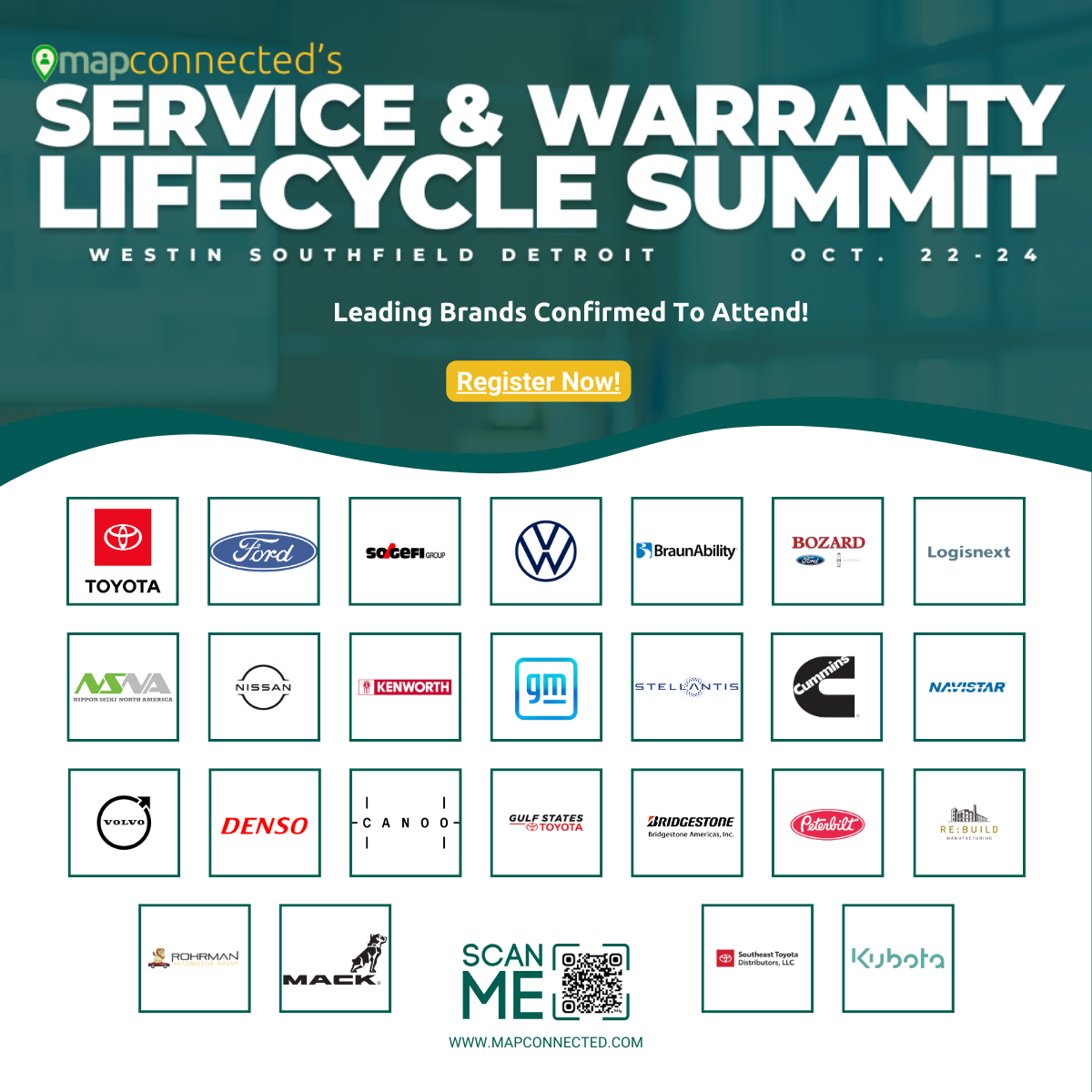 MAPconnected’s 2024 Summit! Leading OEM, OES & Dealers Confirmed to Attend!​