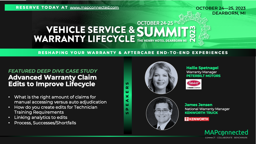 Warranty Edits Deep Dives from Peterbilt Kenworth & Nissan