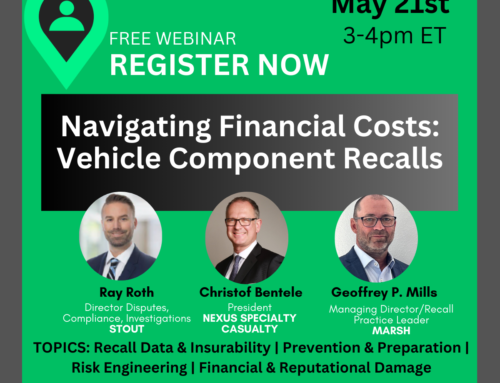 Navigating The Financial Costs: Vehicle Component Recalls Webinar May 21st 3-4:00pm ET