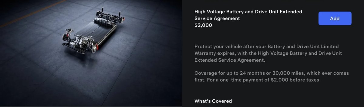Tesla Introduces New Extended Battery and Drive Unit Warranty