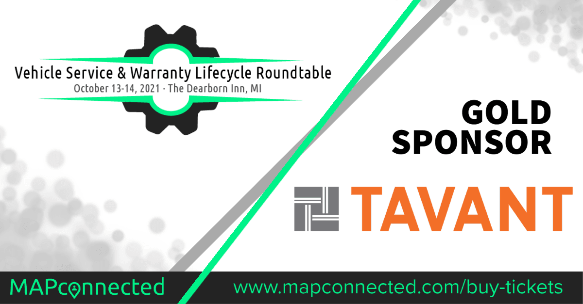 Gold Sponsor Tavant presents at MAPconnected Vehicle Service & Warranty Lifecycle Roundtable!